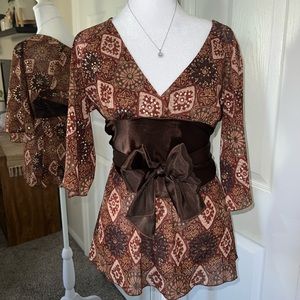 Beautiful Vintage Y2K Venus Bohemian Blouse Size L